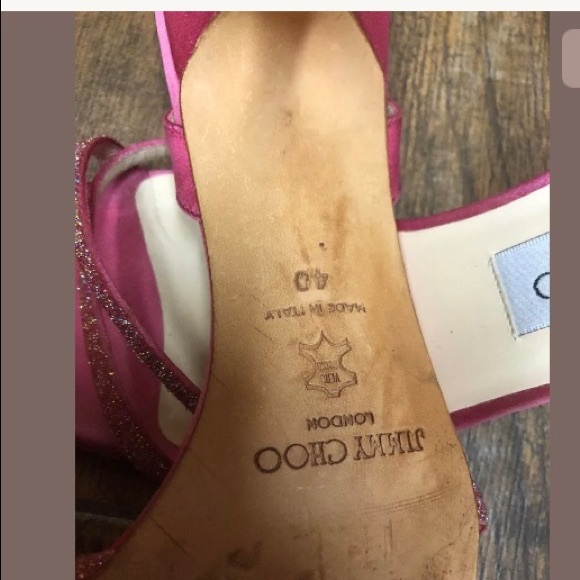 Jimmy Choo strappy slingback sparkle heels - Picture 8 of 8